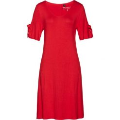 Sukienki: Sukienka shirtowa z nadrukiem bonprix czerwony