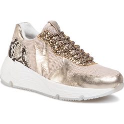 Sneakersy HEGO'S MILANO - 1272 Platino. Żółte półbuty damskie Hego's Milano, ze skóry. W wyprzedaży za 399,00 zł.