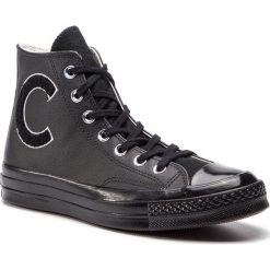 Trampki CONVERSE - Ctas 70 Hi C159680 Black/White/Black. Czarne półbuty damskie Converse, bez wzorów, ze skóry, bez zapięcia. W wyprzedaży za 249,00 zł.