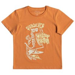 Quiksilver Chłopięca Koszulka Wassup Dino Ss 110 Pomarańczowa. Pomarańczowe t-shirty chłopięce Quiksilver, bez wzorów, bez rękawów. Za 65,00 zł.