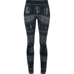 Spodnie damskie: Disney Villains Intarsia Legginsy czarny/ciemnoszary