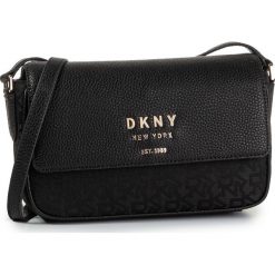 Torebka DKNY - Noho Md Flap Cbody Logo Jqd R934FC87 Bk Logo/Bk. Czarne listonoszki damskie DKNY, na imprezę, bez wzorów, ze skóry, bez dodatków. W wyprzedaży za 539,00 zł.