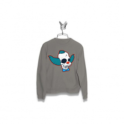 Bluza Krusty Czaszka Męska. Szare bluzy męskie marki Failfake, xxl, bez wzorów, bez kołnierzyka, bez rękawów, bez kaptura. Za 160,00 zł.