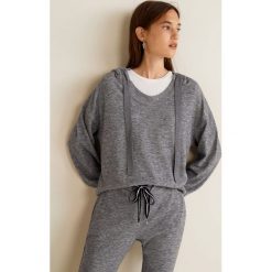 Mango - Bluza Opos. Szare bluzy z kapturem damskie Mango, l, z dzianiny. Za 89,90 zł.