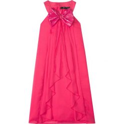 Sukienki dziewczęce: Sukienka na party, z kokardą bonprix różowy hibiskus