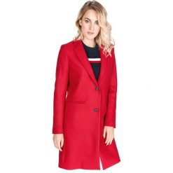Tommy Hilfiger Belle Płaszcz Czerwony. Czerwone kurtki damskie TOMMY HILFIGER, xs, bez wzorów, z poliesteru. Za 1375,95 zł.
