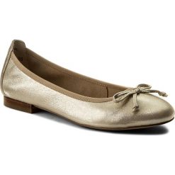 Baleriny damskie lakierowane: Baleriny CAPRICE – 9-22102-20 Beige Glitter 409