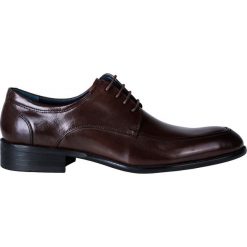 Półbuty BUKN000101. Pomarańczowe półbuty męskie Giacomo Conti, na spotkanie biznesowe, na zimę, bez wzorów, ze skóry, eleganckie, bez zapięcia. Za 399,00 zł.