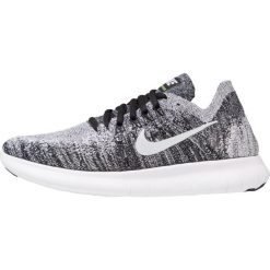 Buty do biegania damskie: Nike Performance FREE RUN FLYKNIT 2 Obuwie do biegania neutralne black/white/volt