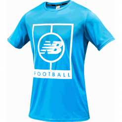 Koszulka treningowa MT833017PLR. Niebieskie koszulki sportowe męskie marki New Balance, s, z poliesteru. Za 129,99 zł.