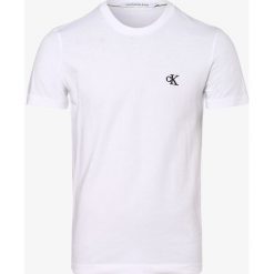 Calvin Klein Jeans - T-shirt męski, biały. Białe t-shirty męskie Calvin Klein Jeans, m, z haftami, z jeansu, bez kołnierzyka. Za 139,95 zł.