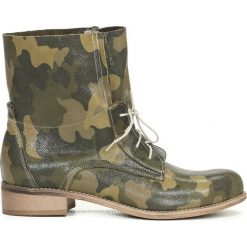 Botki - skóra naturalna - model 461 - kolor moro. Botki damskie Zapato, ze skóry, bez obcasa, bez zapięcia. W wyprzedaży za 279,30 zł.