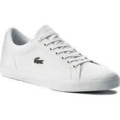 Tenisówki Lacoste Lerond Bl 2 Cam 7-33CAM1033001. Białe półbuty męskie Lacoste, bez wzorów, bez zapięcia. W wyprzedaży za 259,00 zł.