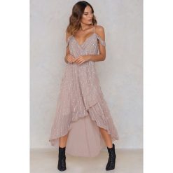 Sukienki hiszpanki: True Decadence Sukienka z zakładką – Pink,Multicolor