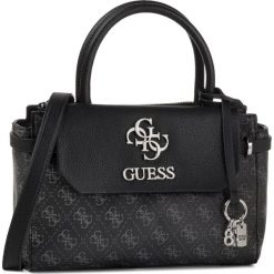 Torebka GUESS - HWEY75 82160 COA. Czarne torebki klasyczne damskie Guess, z aplikacjami, ze skóry ekologicznej, klasyczne, bez dodatków. W wyprzedaży za 529,00 zł.
