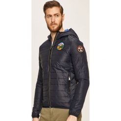 Napapijri - Kurtka. Niebieskie kurtki męskie Napapijri, xl, bez wzorów, z elastanu, krótkie, z kapturem. Za 1119,00 zł.