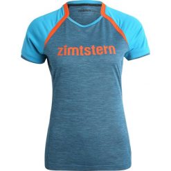 Zimtstern BROOKZ Tshirt z nadrukiem caribbean melange. Niebieskie topy sportowe damskie marki Zimtstern, m, z nadrukiem, z materiału. W wyprzedaży za 215,20 zł.
