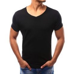 T-shirty męskie: T-shirt męski czarny (rx2579)