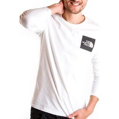 THE NORTH FACE L/S FINE TEE TNF > T937FTFN4. Koszulki męskie The North Face, s, z nadrukiem, z bawełny, street, bez kołnierzyka, z długim rękawem, długie. W wyprzedaży za 99,99 zł.