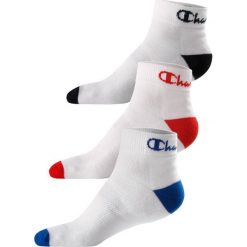 Trójpak skarpetek Champion Ankle - niskie białe. Białe skarpetki męskie Champion, bez wzorów. Za 38,99 zł.