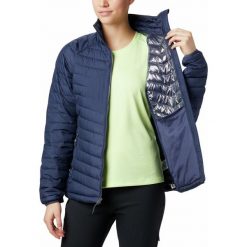 COLUMBIA Kurtka damska EU Powder Lite XL niebieska. Niebieskie kurtki sportowe damskie Columbia, xl, bez wzorów, bez kaptura, outdoorowe, omni-heat (columbia). Za 444,00 zł.