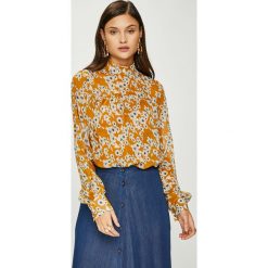 Answear - Bluzka Heritage. Szare bluzki damskie marki ANSWEAR, s, bez wzorów, z poliesteru, casualowe, ze stójką, bez rękawów. W wyprzedaży za 89,90 zł.