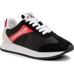 Sneakersy CALVIN KLEIN JEANS - Jill R8527 Black/Racing Red. Czarne półbuty damskie Calvin Klein Jeans, z jeansu. Za 519,00 zł.