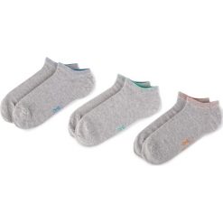 Zestaw 3 par niskich skarpet unisex TOM TAILOR - 90118 Silver Grey 109. Szare skarpetki damskie Tom Tailor, bez wzorów, z elastanu. Za 35,00 zł.
