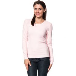 Sweter w kolorze jasnoróżowym. Czerwone swetry klasyczne damskie marki C&Jo i Assuili, z kaszmiru, z okrągłym kołnierzem. W wyprzedaży za 108,95 zł.