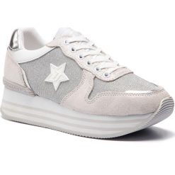 Sneakersy TRUSSARDI JEANS - 79A00321 M020. Szare półbuty damskie Trussardi Jeans, z jeansu. W wyprzedaży za 479,00 zł.