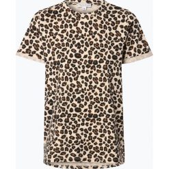 Marie Lund - T-shirt damski, beżowy. Brązowe t-shirty damskie Marie Lund, xs, z nadrukiem, z bawełny, bez kołnierzyka. Za 89,95 zł.