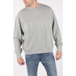 Diesel S-Crew-Stitch Bluza Szary. Szare bluzy męskie Diesel, s, bez wzorów, z bawełny, bez kołnierzyka, bez rękawów, bez kaptura. Za 602,95 zł.