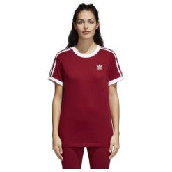 KOSZULKA ADIDAS 3STRIPES TEE CY4752. Brązowe koszulki damskie marki Adidas, bez wzorów, bez kołnierzyka. Za 89,00 zł.