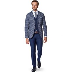 Marynarka Szara w Pepitę Nostra. Szare marynarki męskie LANCERTO, m, bez wzorów, z bawełny, eleganckie. W wyprzedaży za 299,90 zł.
