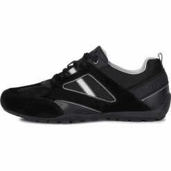 Geox Męskie tenisówki Ravex U023FB 02211 44 czarne. Czarne trampki męskie Geox, bez wzorów, bez zapięcia. Za 349,00 zł.