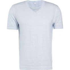 120% Lino UOMO Tshirt basic blue. Niebieskie koszulki polo męskie marki 120% Lino, m, ze lnu. Za 469,00 zł.