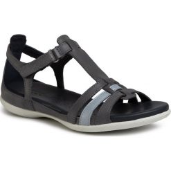 Sandały ECCO - Flash 24087351943 Marine/Dusty Blue Metallic. Niebieskie klapki damskie ecco, bez wzorów, ze skóry, bez obcasa. W wyprzedaży za 389,00 zł.