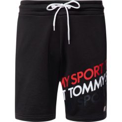 Szorty sportowe Tommy Sport Graphic Knit Short S20S200127. Czarne spodnie męskie Tommy Sport, s, bez wzorów, z elastanu, sportowe. W wyprzedaży za 159,00 zł.