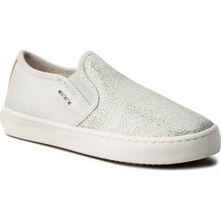 Tenisówki GEOX - J Kilwi G. D J62D5D 007DW C1355 S Grey/Silver. Szare trampki dziewczęce Geox, ze skóry. W wyprzedaży za 199,00 zł.