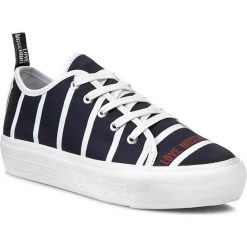 Półbuty LOVE MOSCHINO - JA15034G11II075A Blu/Bianco. Niebieskie półbuty damskie Love Moschino, na co dzień, bez wzorów, ze skóry ekologicznej, klasyczne, bez obcasa, bez zapięcia. W wyprzedaży za 319,00 zł.
