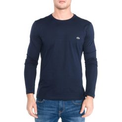 Lacoste Koszulka Niebieski. Niebieskie podkoszulki męskie Lacoste, l, bez wzorów, z bawełny, bez kołnierzyka, długie. Za 223,95 zł.