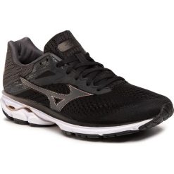 Buty MIZUNO - Wave Rider 23 J1GD190351 Blk/Shadow. Czarne buty sportowe damskie Mizuno, bez wzorów, z tworzywa sztucznego, sportowe, do biegania, mizuno wave. Za 599,00 zł.