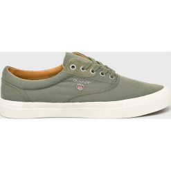 Gant - Buty Hero. Zielone buty sportowe męskie marki GANT, ze skóry, na sznurówki. Za 349,90 zł.