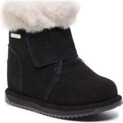 Buty EMU AUSTRALIA - Sommers K12099 Black. Czarne kozaki dziewczęce EMU Australia, bez wzorów, z wełny, bez obcasa. W wyprzedaży za 239,00 zł.