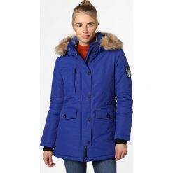 Superdry - Kurtka damska – Ashley Everest, niebieski. Niebieskie kurtki damskie Superdry, xl, bez wzorów, prążkowane, klasyczne, bez kaptura. Za 799,95 zł.