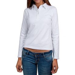 T-shirty damskie: Koszulka polo w kolorze białym