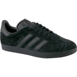 Adidas Gazelle CQ2809 44 Czarne. Czarne buty sportowe męskie Adidas, ze skóry, bez zapięcia, Adidas Gazelle. W wyprzedaży za 329,99 zł.