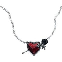 Alchemy Gothic Wounded by Love Naszyjnik srebrny. Szare naszyjniki damskie Alchemy Gothic, srebrne. Za 79,90 zł.