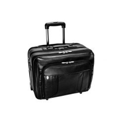 Torba MCKLEIN Lasalle 17 cali Czarny. Czarne torby męskie skórzane Mcklein, bez wzorów, eleganckie. Za 1684,99 zł.