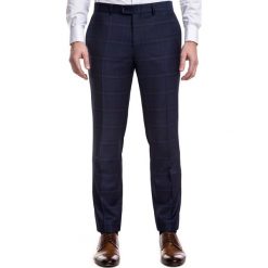 Spodnie LEONARDO GDGS900293. Spodnie garniturowe męskie Giacomo Conti, do pracy, s, bez wzorów, z wełny, eleganckie. Za 599,00 zł.